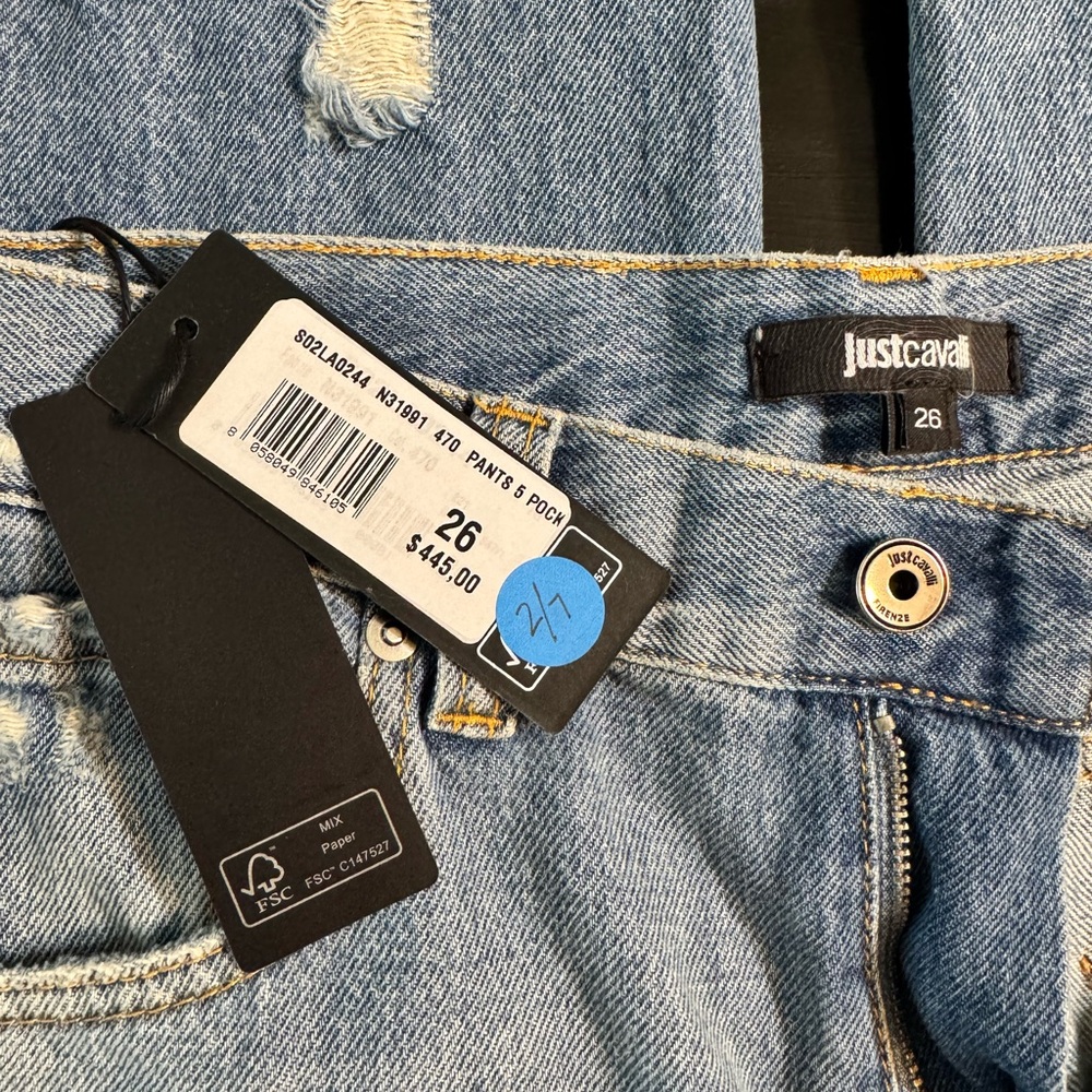 Just Cavalli Denim Jeans with Stitch Detail